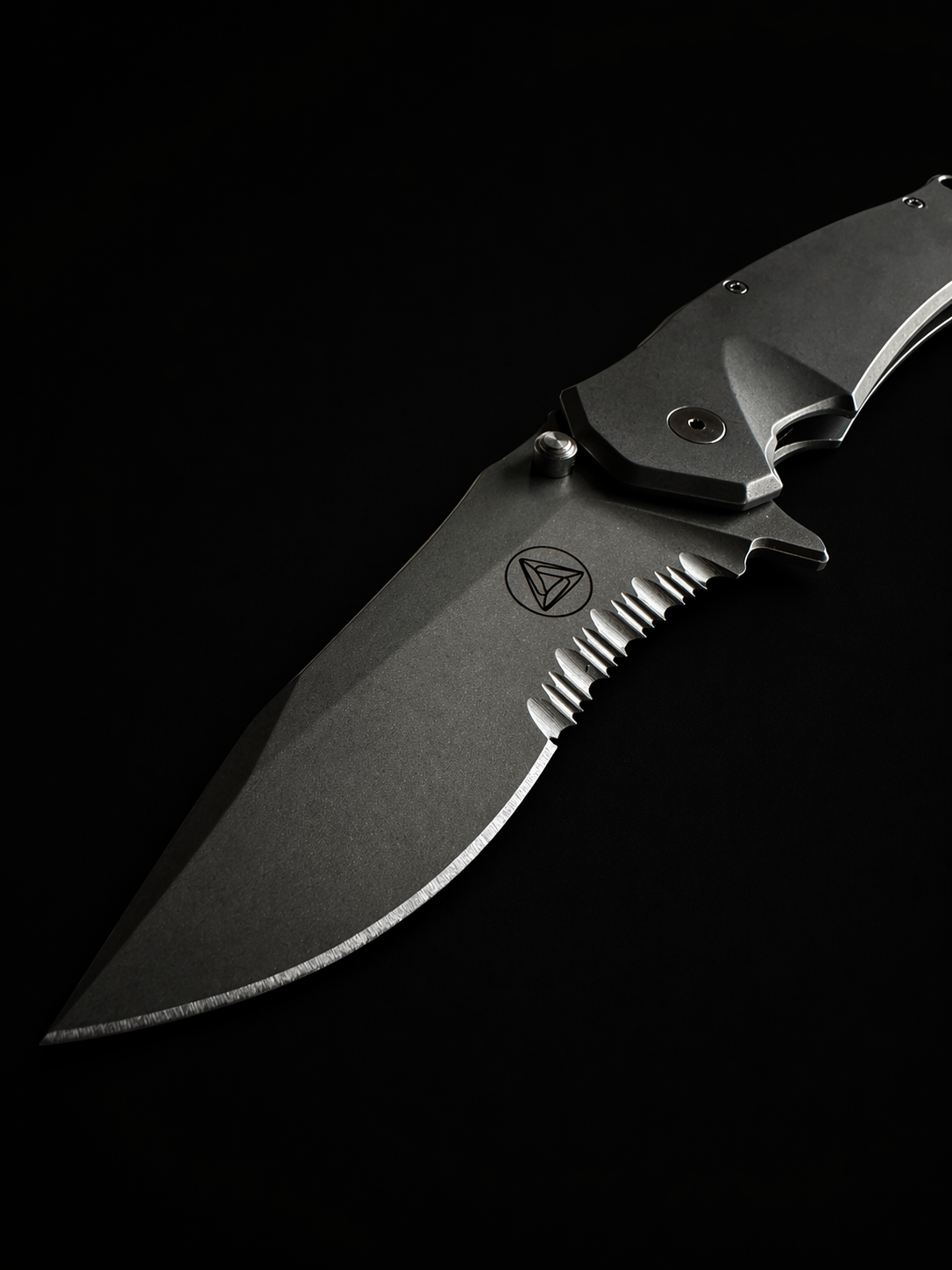 Combative Edge M1 Serrated Titanium Folding Knife